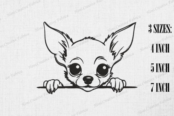 Cute Chihuahua Dog Peeking Wall Design Review