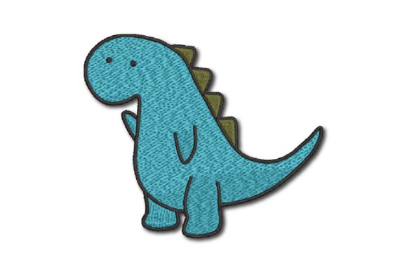 Dino Embroidery Design Review for Small Business Merch