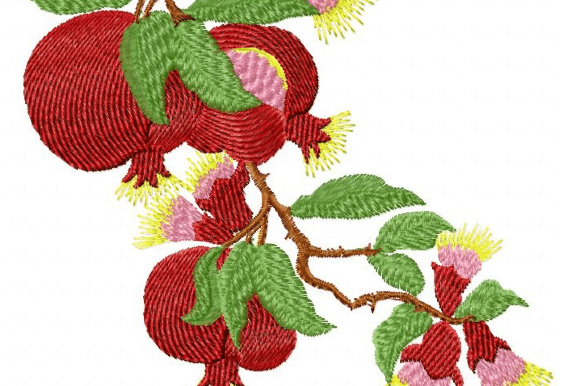 Pomegranate Fruits: A Seasonal Embroidery Review