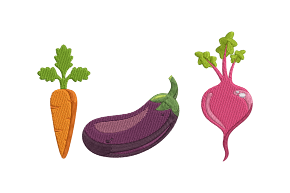 Reviewing Vegetables: A Sweet Embroidery Choice